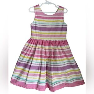Savannah Girl's Multicolor Striped‎ Sundress Size: 6